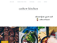 Tablet Screenshot of cashew-kitchen.com